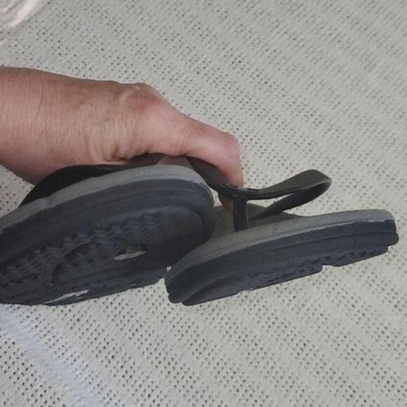 Champion‎ Black Metaflex Sz. 11 Flip Flops Thong Sandals - Picture 5 of 9